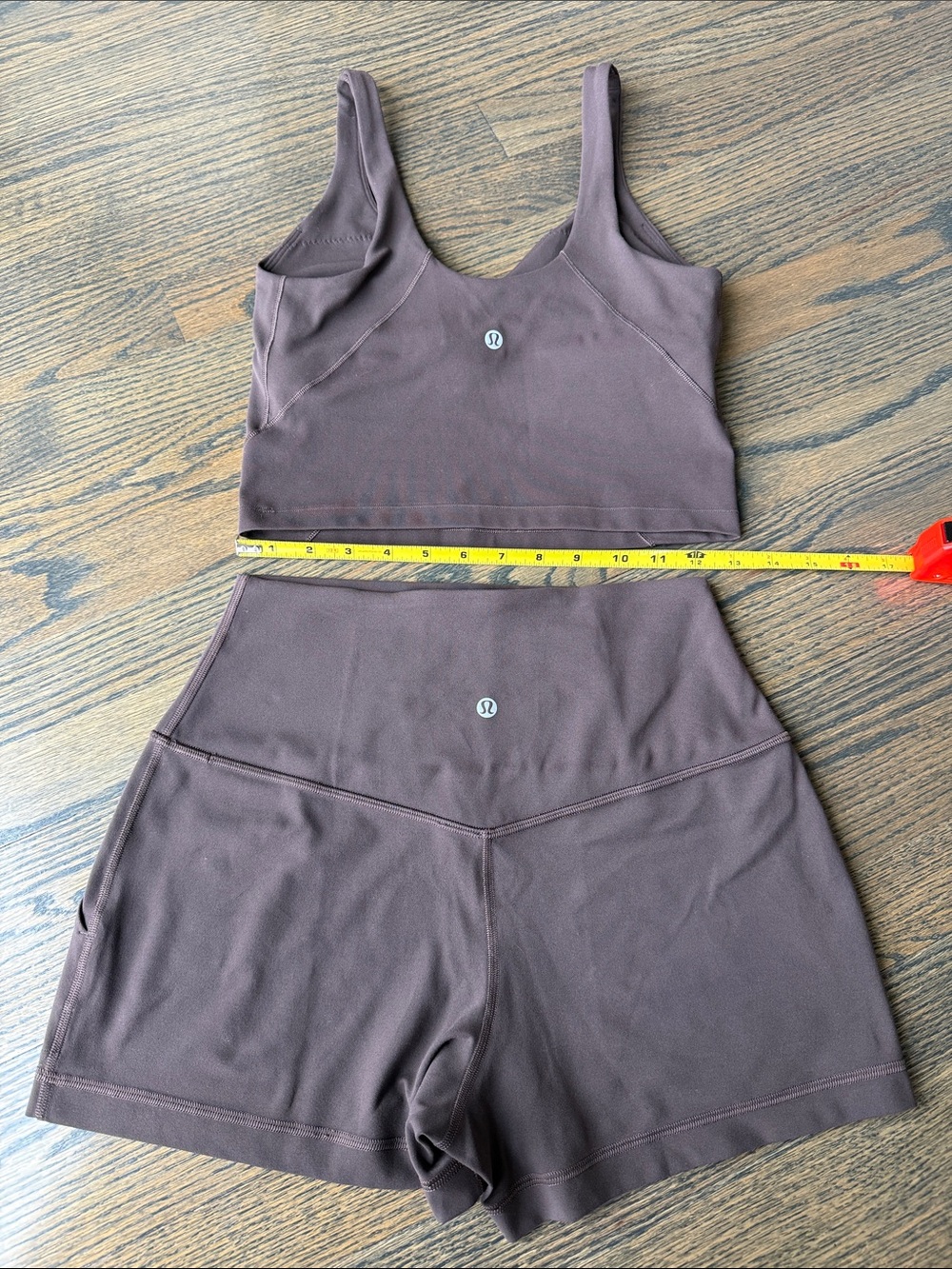 lululemon Align Classic Fit Shorts 3” & Align Tank Set Espresso Like New EUC - Picture 3 of 13